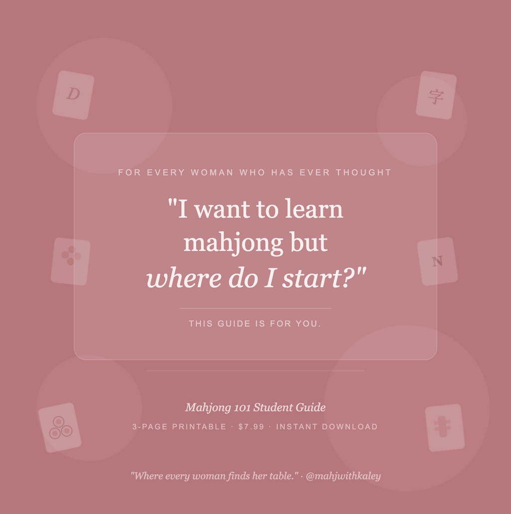 Mahjong 101: Your beginner-friendly guide to finding your seat at the table