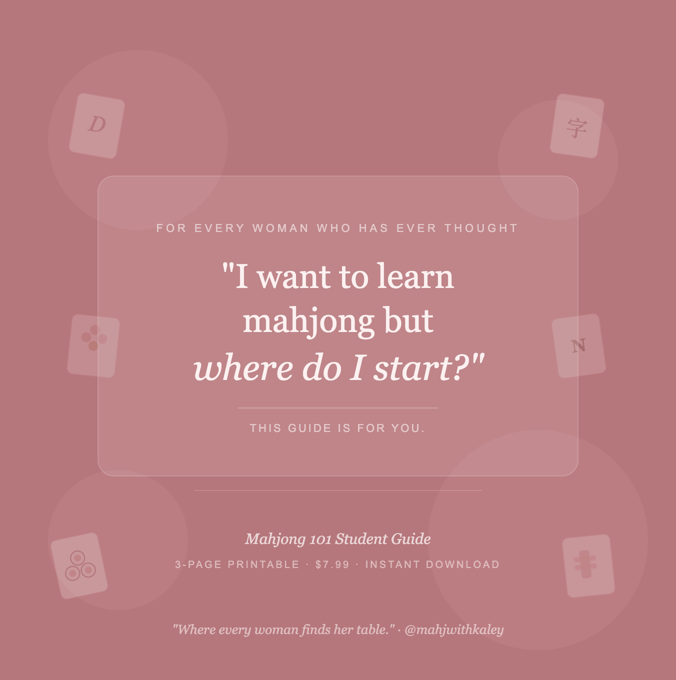 Mahjong 101: Your beginner-friendly guide to finding your seat at the table