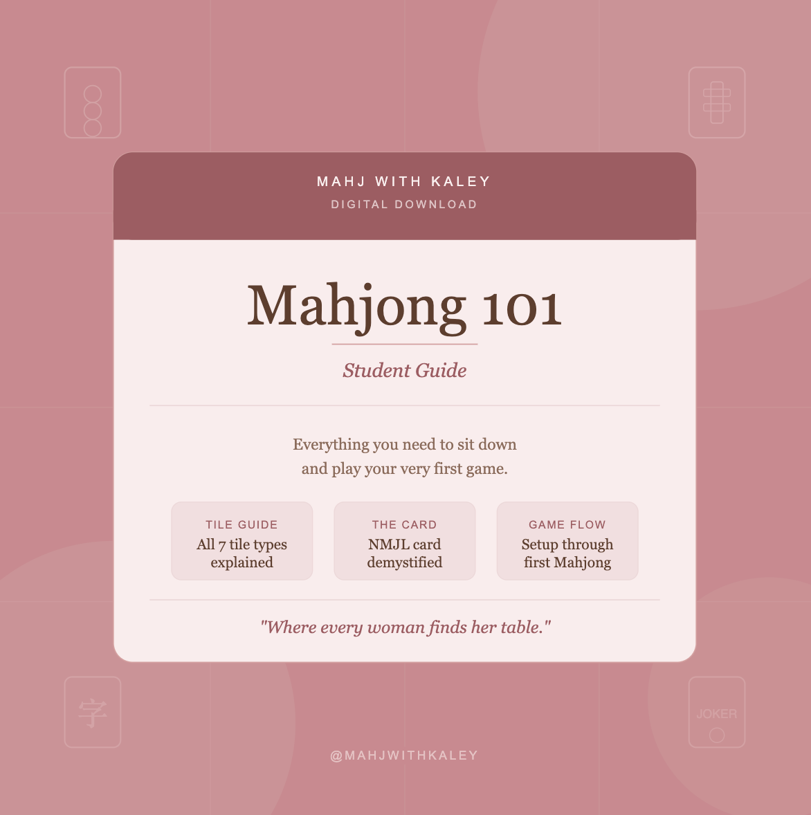 Mahjong 101: Your beginner-friendly guide to finding your seat at the table